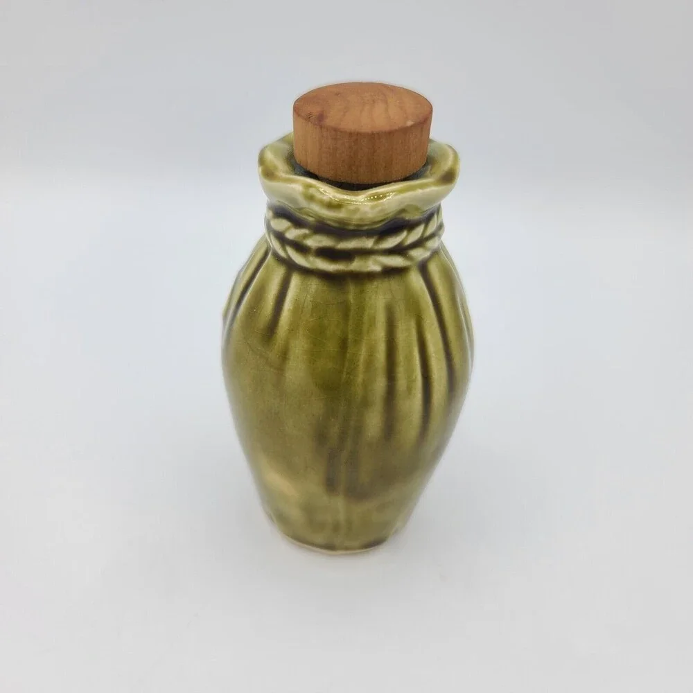 Vintage Ceramic Pack Donkey Salt Pepper Oil Green Japan Replacement Pieces